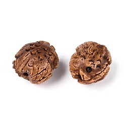 Бусины из натурального орехового дерева&nbsp;WOOD-N021-05