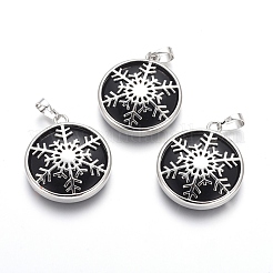 Pendentifs en pierre naturelle & synthétique mixte&nbsp;G-J386-F