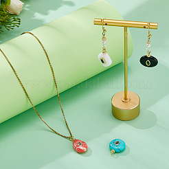 4 pendentif en pierre précieuse mixte (naturelle et synthétique)&nbsp;KK-HS0002-16B