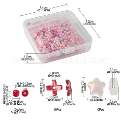 Стеклянные бусины смешанных стилей&nbsp;GLAA-FS0001-78