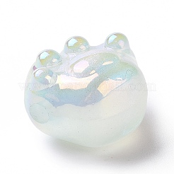 Placcatura uv perle acriliche luminose iridescenti arcobaleno&nbsp;X-OACR-E010-07
