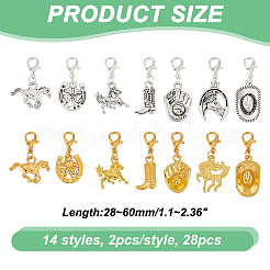 Литые украшения подвесные&nbsp;HJEW-GA00003