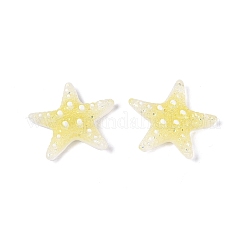 Cabochon decoden in resina trasparente e paillettes&nbsp;CRES-Q222-01D