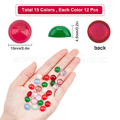 Cabochons en résine translucide&nbsp;RESI-SC0001-38B