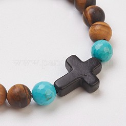 Ручной работы фарфор бисер стрейч браслеты&nbsp;BJEW-JB03710-02