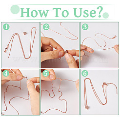 6 шт. 3-цветные латунные цепочки-коробки&nbsp;NJEW-TA0001-20