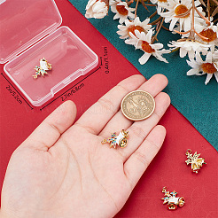 Латунные микропаве разноцветные кубические циркониевые подвески класса ААА&nbsp;KK-BBC0015-36C