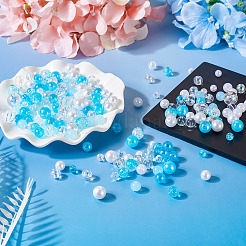 Perle acrylique transparente et opaque&nbsp;OACR-TAC0002-08C