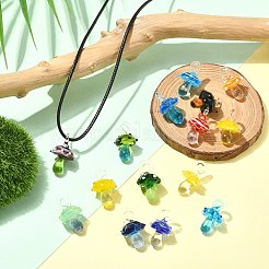 21шт 21 цвета подвески ручной работы лэмпворк&nbsp;LAMP-CJ0002-30