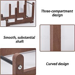 Support de stockage de disques vinyle en bois&nbsp;AJEW-WH0643-114