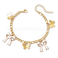 Bracciali in acciaio inox 304 con catene figaro&nbsp;BJEW-JB11604-03