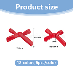 72 шт. 12-х цветные бусины из цинкового сплава&nbsp;FIND-DC0008-15