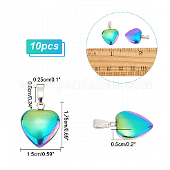 10 шт. подвески из синтетического гематита с гальваническим покрытием&nbsp;G-NB0003-57