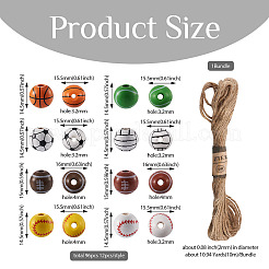 Набор для изготовления украшений для вечеринок из бисера на спортивную тематику&nbsp;DIY-KS0001-27