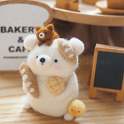 18 шт. 6-х цветная шерстяная ровница своими руками&nbsp;DIY-SP0005-70C