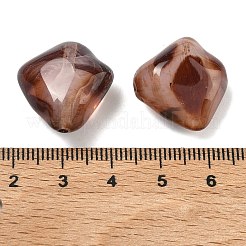 Undurchsichtige Acrylperlen mit Leopardenmuster-Imitation&nbsp;OACR-B052-01