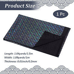 1 m Spandex-Stoff mit Fischschuppenmuster&nbsp;DIY-CY0003-51A