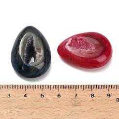Tropfenförmiges Ornament aus natürlichem Druse-Geoden-Achat&nbsp;G-F833-V01-01