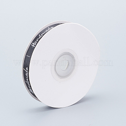 Полиэфирная лента с принтом&nbsp;SRIB-WH0006-21C