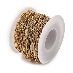 Цепочки-скрепки из текстурированной нержавеющей стали 304 с вакуумным покрытием PVD&nbsp;CHS-I009-01G-A