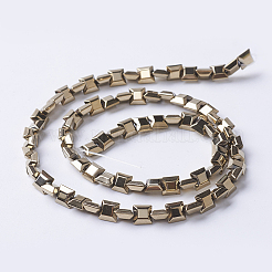 Pvd vuoto placcatura elettrodeposizione fili di perle di ematite sintetica non magnetica&nbsp;G-F534-I