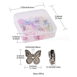 50 шт. Прозрачные стеклянные подвески&nbsp;GLAA-FS0001-06