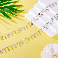 Плоские круглые звенья ручной работы со стразами длиной 3 м.&nbsp;CHC-TA0001-36