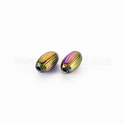 Perline in lega di colore arcobaleno con placcatura a cremagliera&nbsp;PALLOY-S180-366