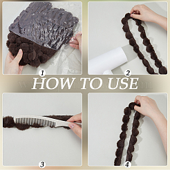 5м полиэстеровая вышивка швейная отделка&nbsp;AJEW-GF0012-30C