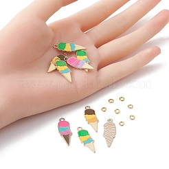 Подвески из сплава с эмалью на летнюю тематику&nbsp;ENAM-YW0002-86G