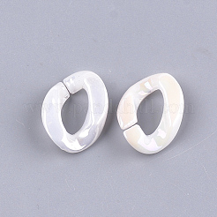 Кольца из искусственного жемчуга из акрила&nbsp;OACR-S024-45