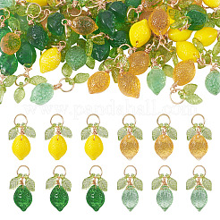 50 Zitronenanhänger aus Acryl und Glas&nbsp;PALLOY-TAC0255