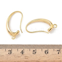 Овальные латунные крючки для сережек&nbsp;KK-Z136-34G