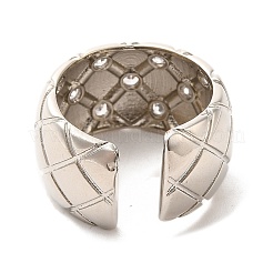 Открытые манжеты из латуни с микропаве кубический цирконий&nbsp;RJEW-P098-25P