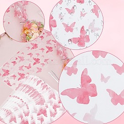100 шт. целлофановые пакеты для конфет с принтом бабочек из ОПП&nbsp;OPP-SP0001-06