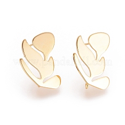 Accessoires de clous d'oreilles en laiton&nbsp;X-KK-T027-64G