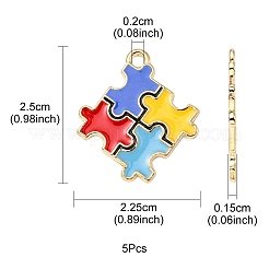 Подвески из эмали и сплава&nbsp;ENAM-YW0002-39B