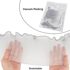 5 Yards plissiertes Spitzenband aus Polyester&nbsp;OCOR-GF0004-84E
