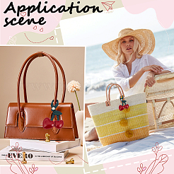 4 шт. подвеска в виде вишни из искусственной кожи&nbsp;HJEW-BBC0001-14B