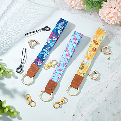 Брелок на запястье из полиэфирной ленты с принтом&nbsp;KEYC-BC0001-03A