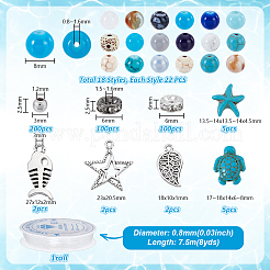 Наборы для самостоятельного изготовления браслетов на морскую тематику&nbsp;DIY-PH0031-41