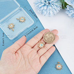 Подвески из кубического циркония с покрытием из латуни&nbsp;KK-BBC0009-01