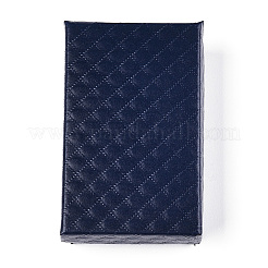 Boîtes à bijoux en carton texturé en losange&nbsp;LS-CBOX-T006-02B