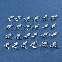 2 пара сережек-гвоздиков из сплава для женщин&nbsp;EJEW-FS0001-27J