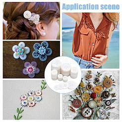 120 шт. 4 стильные пуговицы из натуральной оболочки с 4 отверстиями FIND-GA0003-28B