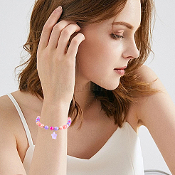 42шт 7 цвета светящиеся прозрачные подвески из смолы&nbsp;RESI-SP0001-38