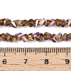 Гальванизируйте прозрачное стекло бисер нитей&nbsp;GLAA-N021-4mm-07