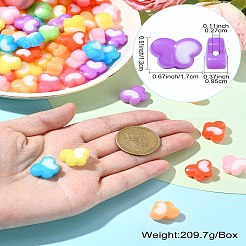 5 пакетик непрозрачных акриловых бусин&nbsp;OACR-CJ0001-73