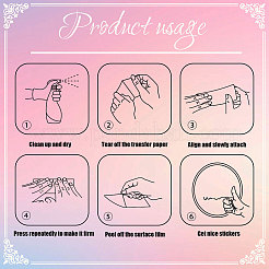 Pegatinas de espejo de plástico reflectantes impermeables&nbsp;DIY-WH0666-004