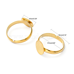 Латунная фурнитура для кольца&nbsp;X-EC022-G